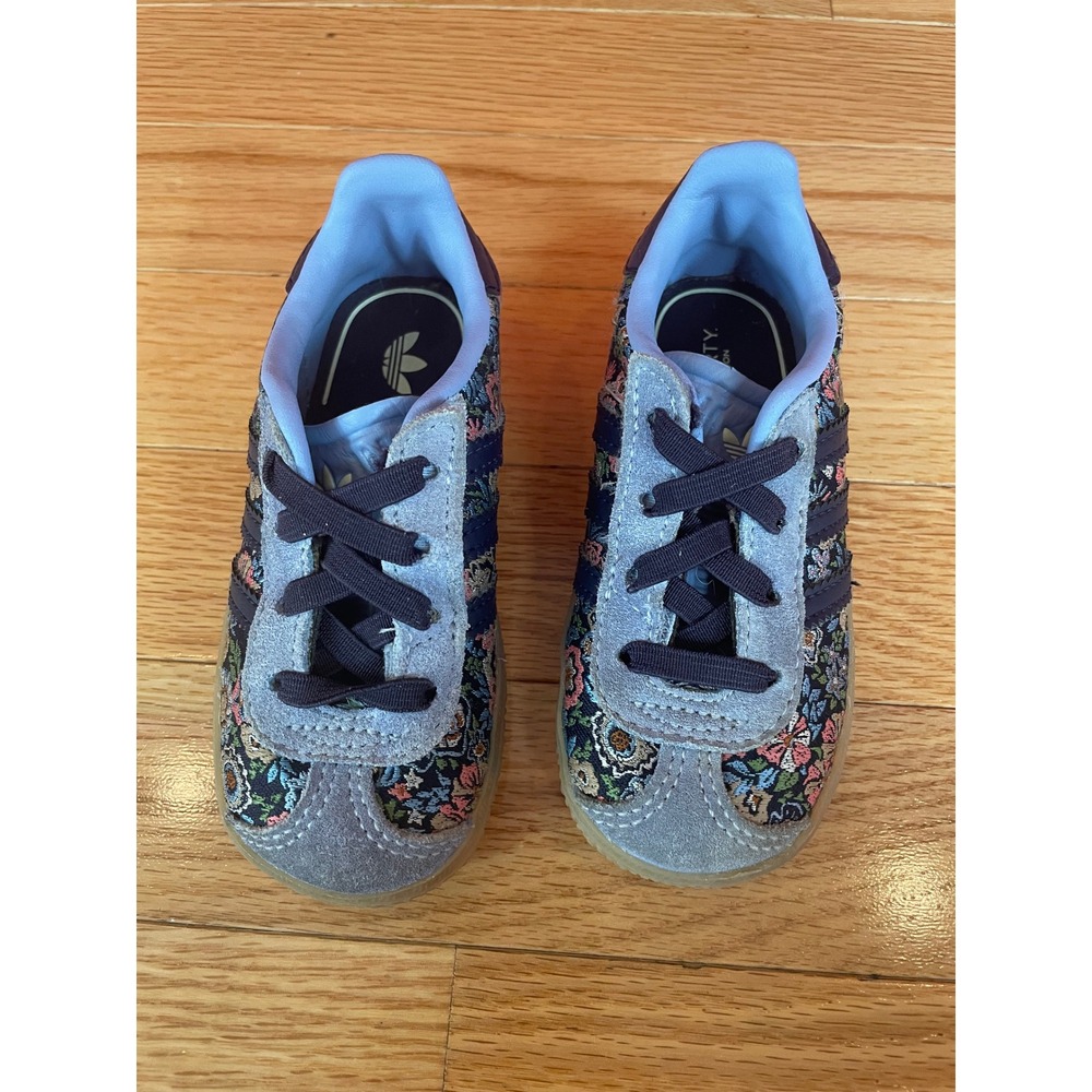 Adidas x Liberty London Gazelle Toddler Floral Suede Sneakers JH5208 Size 6K